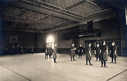 Margaret Hall gymnasium where the 1912 Homecoming luncheon took place